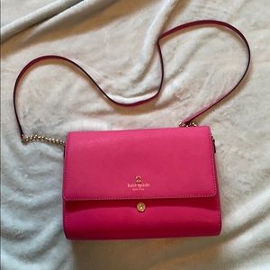 Hot pink kate spade purse